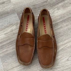 Prada Loafers - brown leather size 6